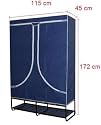 Doppel 115x45x172 cm Falt Kleiderschrank