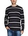 TOM TAILOR Herren Pullover 30147150910/Peer striped pullover, Gr. 50/52 (L), Blau (6000)