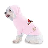 The Devil went down to New Jersey! Hooded (Hoody) T-Shirt with pocket for your Dog or Cat Size SMALL Lt Pink
