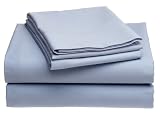 Pike Street 410-Thread-Count Egyptian Cotton Sateen King Sheet Set, Kentucky Blue
