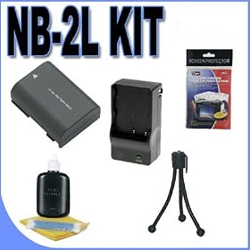 BigVALUEInc NB-2L Rechargeable Lithium Ion Replacement Battery NB2L Accessory Saver Bundle... 