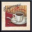 Art Poster Metal Framed Print - Espresso - Artist: Richard Henson- Poster Size: 12 X 12