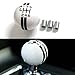 iJDMTOY (1) Black Rally Stripe 2.25" 6-Speed Shift Knob Cue Ball w/ Universal Threading Adapters For Ford Chevy Dodge Pontiac, etc (Left Reverse R) RS.4049.00