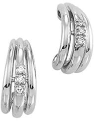 Pair of Platinum Diamond Earrings - 0.12 Ct. -- LIFETIME WARRANTY