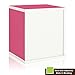 Way Basics Cube Plus Cubby Organizer (Tool-Free Assembly and Uniquely Crafted from Sustainable Non Toxic zBoard Paperboard), Pink