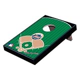 New York Mets MLB Desk Table Top Bean Bag Toss Wood Grain