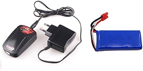 HB HOMEBOAT® 7.4V 2000mAh Li-po Round Jack Battery (1PC) and Balance Charger (1PC) for Syma X8C X8W Venture RC Quadcopter Spare Part