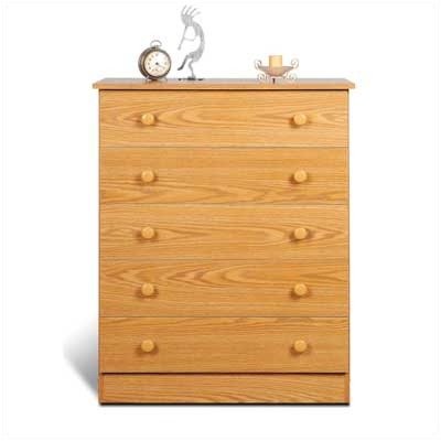 5 Drawer Chest Finish: Oak