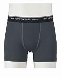 グンゼ BODYWILD SPORTS クールメイクメッシュ ボクサーパンツ チャコールグレー BP1170