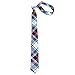 QBSM Tartan Check Styles Woven Microfiber Skinny Tie Neckties