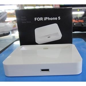 [AZ Store] iPhone5���Ѥ�Lightning���ͥ�����³Dock ����[ �ۥ磻��]�ڽ��š��ǡ���ž���ˡ�