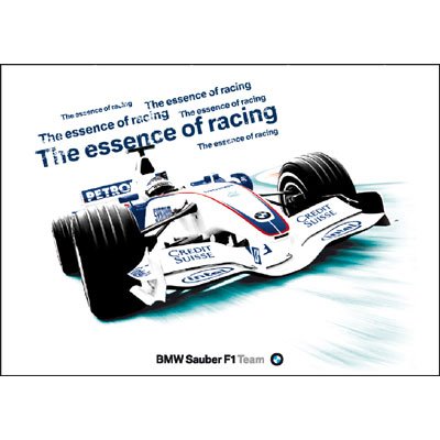 BMW Sauber F1 Team Car Flag
