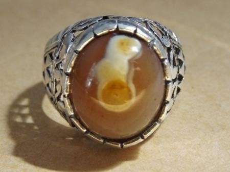 free size very nice 925 sterling silver ring men ring yemen solomon aqeeq agate stone 7.8.9.10.11.12.13 Us Size