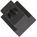 Class 6 1018 Cold Rolled Steel T-Slot Nut, Black Oxide Finish, Inch, Right Hand