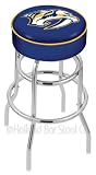 Nashville Predators 25 inch Double-Ring Chrome Bar Stool