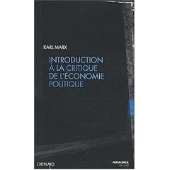 Introduction � la critique de l'�conomie politique