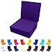 Solid Color Trifold Bed White Foam Floor Mats Single Size 27Wx75L Purple