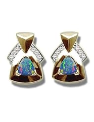 .12 ct 5mm Trillion Cut Earring