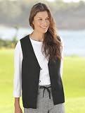 Knot-button Shoreline Linen Vest