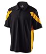 Black & Gold Holloway Thunder Dry-Excel Performance Polo Shirt