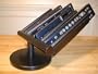 4 Pocket Remote Control Holder and Organizer (Black) (3"H x 10"D x 8"diameter)