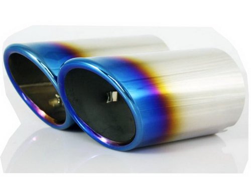 New Fashion Auto Parts Chrome Stainless Steel Burn Exhaust Muffler Tip Pipes Fit For F Audi A1 A3 A4 Q5 2010 2011 2012 2013