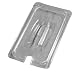 Carlisle 10271U07 Clear 12-3/4-Inch by 7-Inch TopNotch Universal Handled Notched Lid (Case of 6)