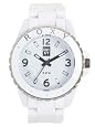 Roxy Women`s W205BR-WHT Jam Plastic Silver Detail Watch