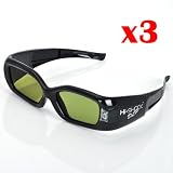 #1: 3er Pack Hi-Shock DLP Link Wireless 3D Brille – 3G Entwicklung passt für acer 5360bd Projector Beamer ** DLP-LINK 3D glasses for all 3D Projectors and 3D Ready