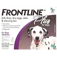 Frontline Plus for Dogs 45-88 Lbs. ~~ 6 Pack Purple