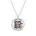 Necklace Circle Charm Peace Love Music - Peace Symbol Sign