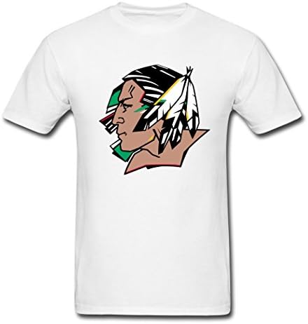 FangTS Custom Printed Fighting Sioux T-Shirts White Medium