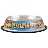 Golden State Warriors Stainless Steel Dog Bowl