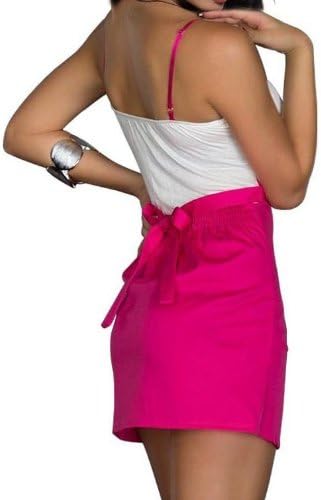 Sexy Mini Slim Dress Clubwear Party Button Decorated Shoulder Strap Rose White