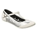 Women's Converse&reg; One Star&reg; T-Strap Ballet Flat - Silver