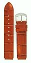 Fits Philip Stein size 1 18mm Cinnamon Tan Alligator Grain Leather Watchband With Spring Bars By JP Leatherworks