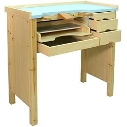 Jewelers Work Bench W/ Aluminum Work Pan