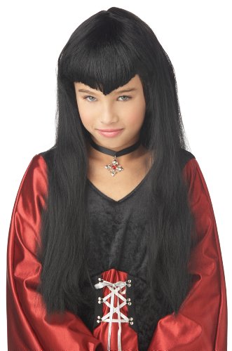 Vampire Girl Costume Wig - Black