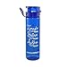 Motivational Water Bottle - 27oz Flip Lid Water Bottle | Fitness -Workout-Sports Bottle | Measurements | Goal Marked Times For Measuring Your Daily Water Intake, BPA Free Non-toxic Triton (Blue)