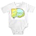 Onesie with map, alkali, playa