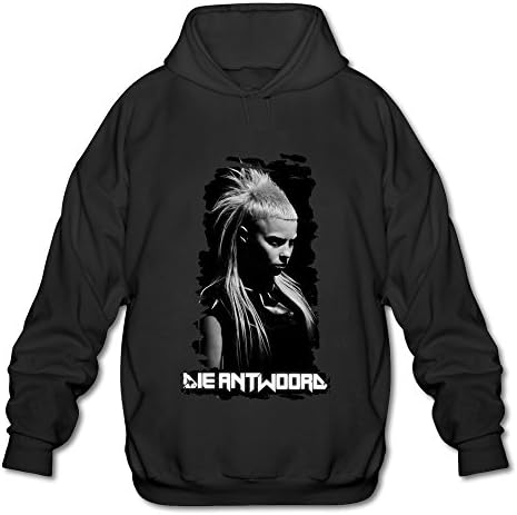 IHoo Men Die Antwoord Yo Landi Fox Hoodie Black L