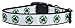 Mirage Pet Products Kiss Me I'm Irish Nylon Ribbon Dog Collar, Medium
