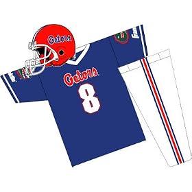 <b>Florida Gators Youth NCAA Team Helmet and Uniform Set by Franklin Sports (Small)</b>
