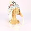 Winter Ski Baby 0-1 Knit Trapper Beanie Lined Hat White