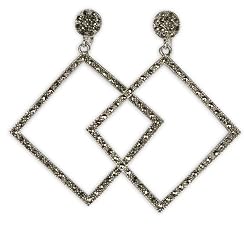 Dangle Earring Silver Handmade Jewelry 2.25 inches