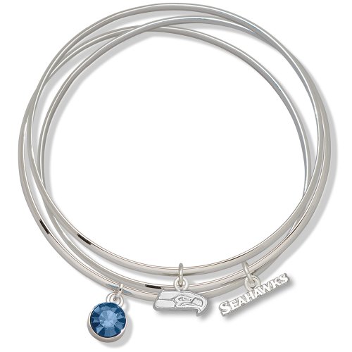 Seattle Seahawks Triple Bangle Bracelet