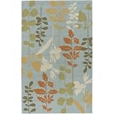 41L1iErKVfL. SL160  Rain Pale Blue / Grass Outdoor Rug Size: 5 x 8