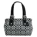 Coach Signature Soho Large Black White Tote Satchel Bag 13117