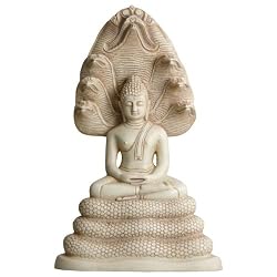 Buddha on Snake Base Statue