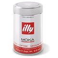 Illy Moka Ground Coffee - Medium Roast, Dose mit silber / roter Banderole, 1er Pack (1 x 250g Dose)